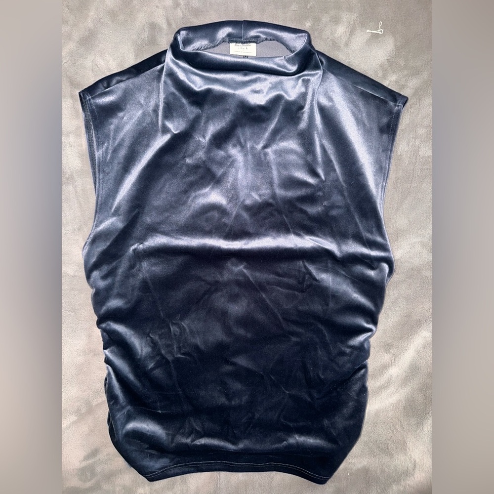 Abercrombie & Fitch Midnight Blue Satin Blouse
